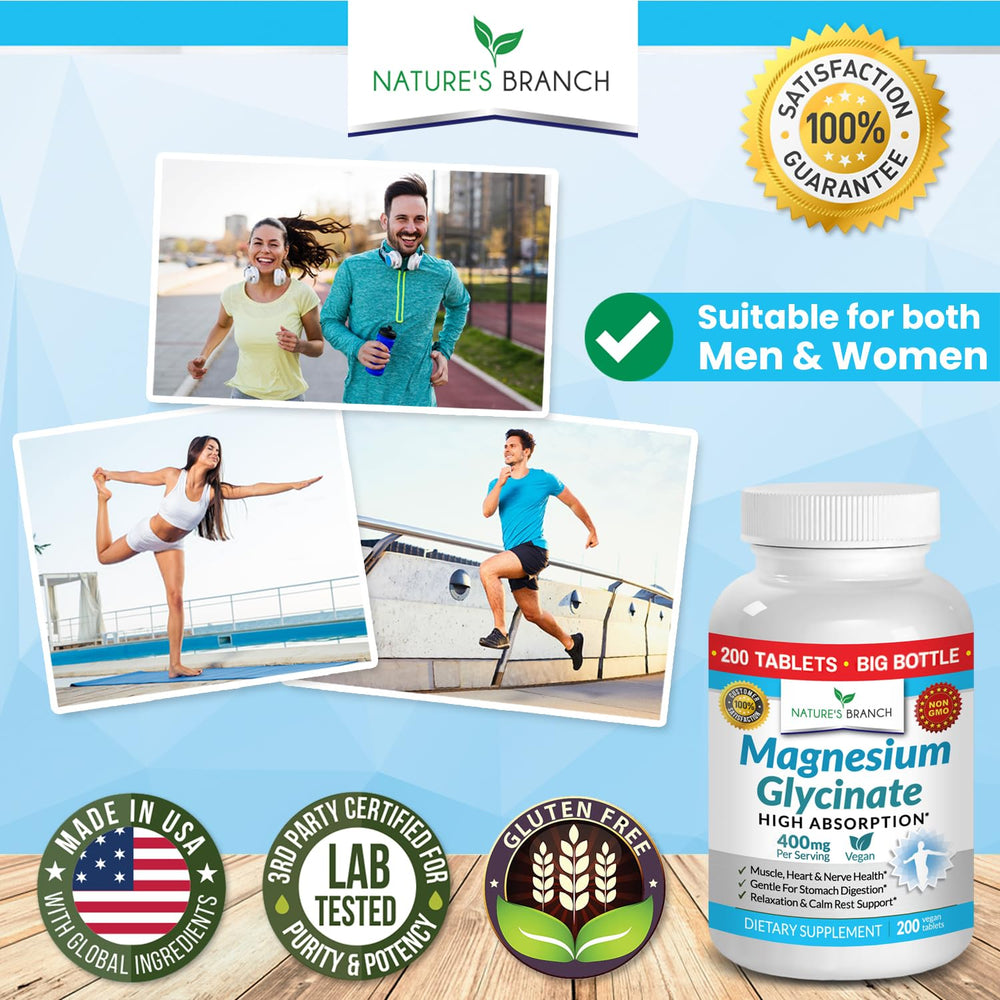 Sleep support with magnesium glycinate