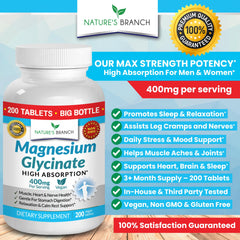 Vegan magnesium glycinate tablets