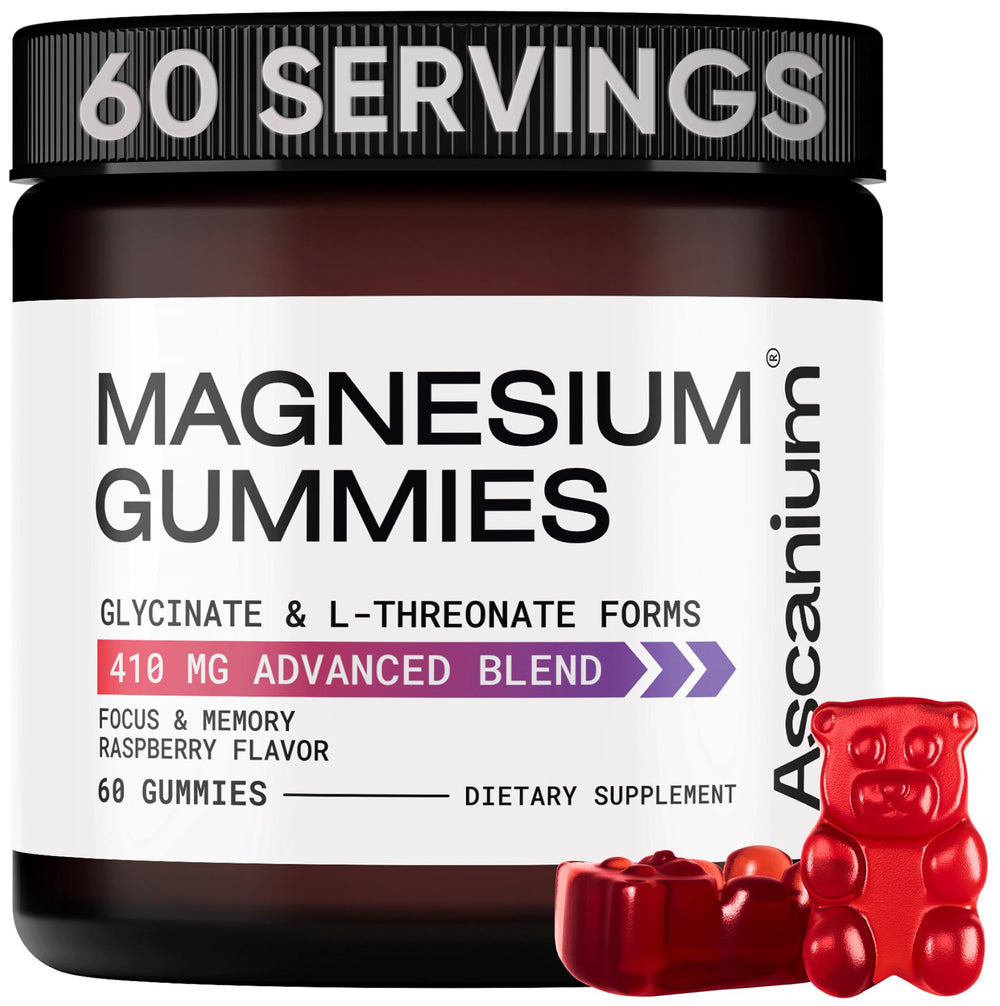 Hero shot of Magnesium Gummies 410 mg with glycinate and L-Threonate