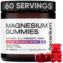Hero shot of Magnesium Gummies 410 mg with glycinate and L-Threonate