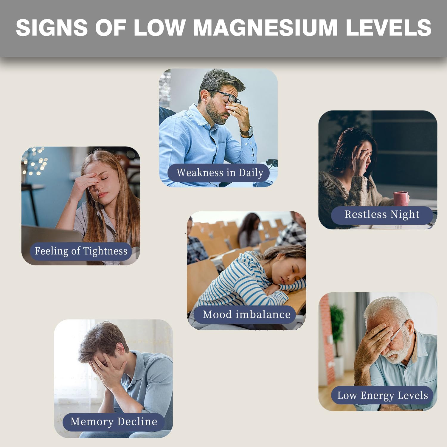 Relaxation and cortisol support with magnesium glycinate