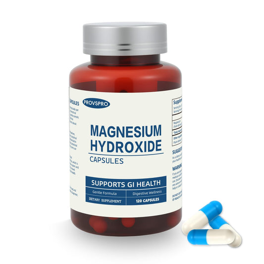 Magnesium hydroxide capsules bottle – 120 count