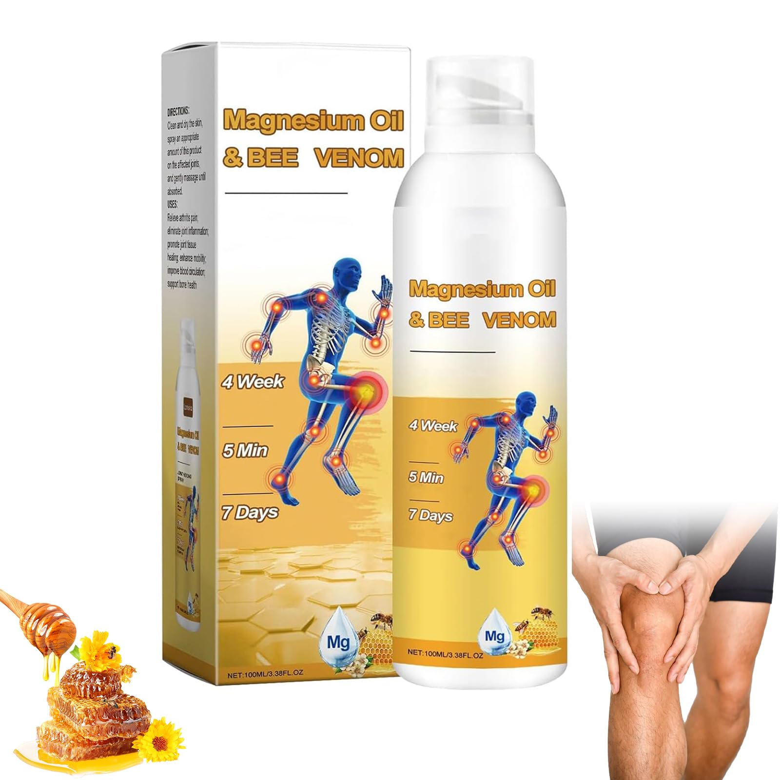 Magnesium Joint Spray bottle and packaging