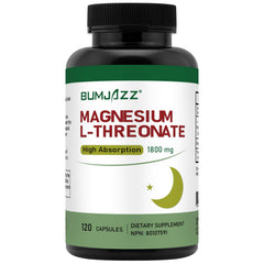 Bottle of Magnesium L-Threonate Capsules 1800 mg 120 count