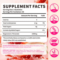 Back label with supplement facts and ingredients