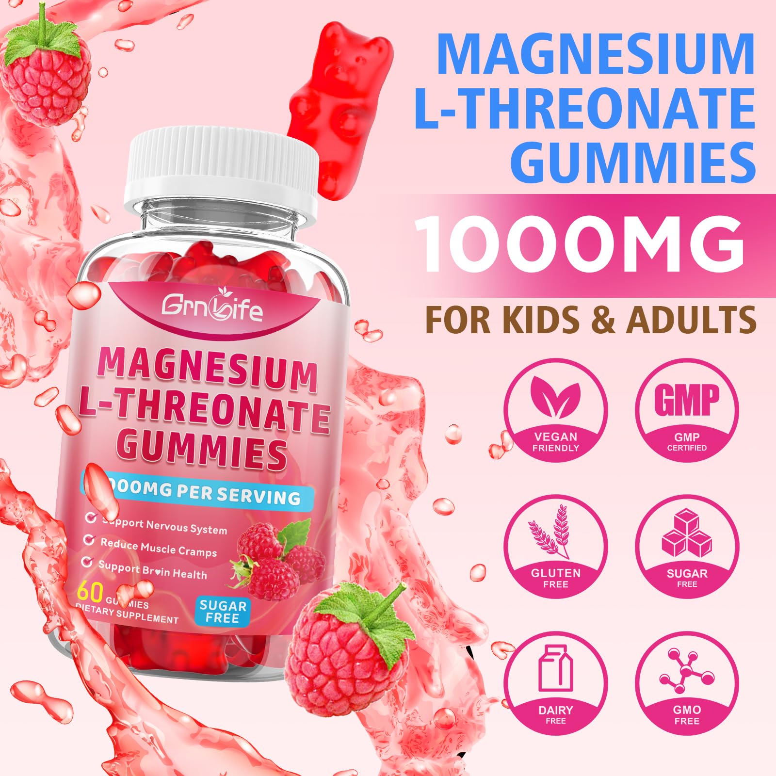 GMP-certified lab testing and quality assurance icon for the gummies