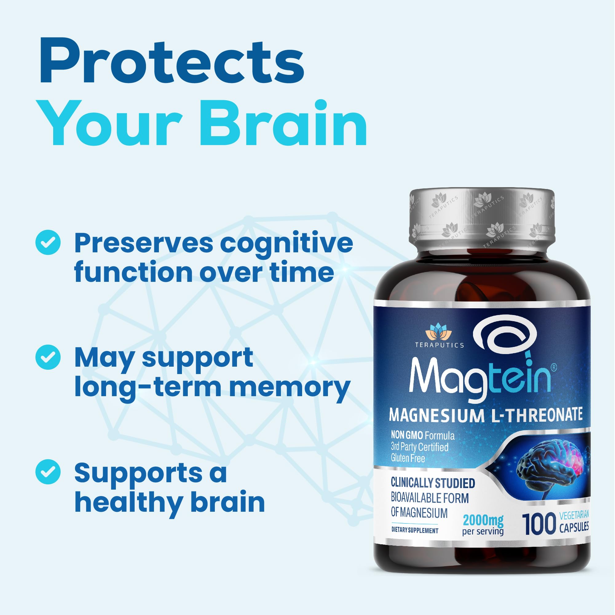 Magnesium L-Threonate ingredients and supplement facts