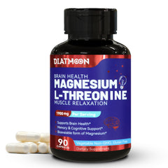 Magnesium L-Threonine bottle with 90 vegan capsules