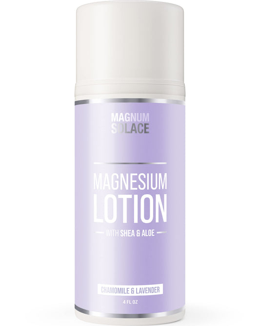 Magnesium lotion bottle with Aloe and Shea