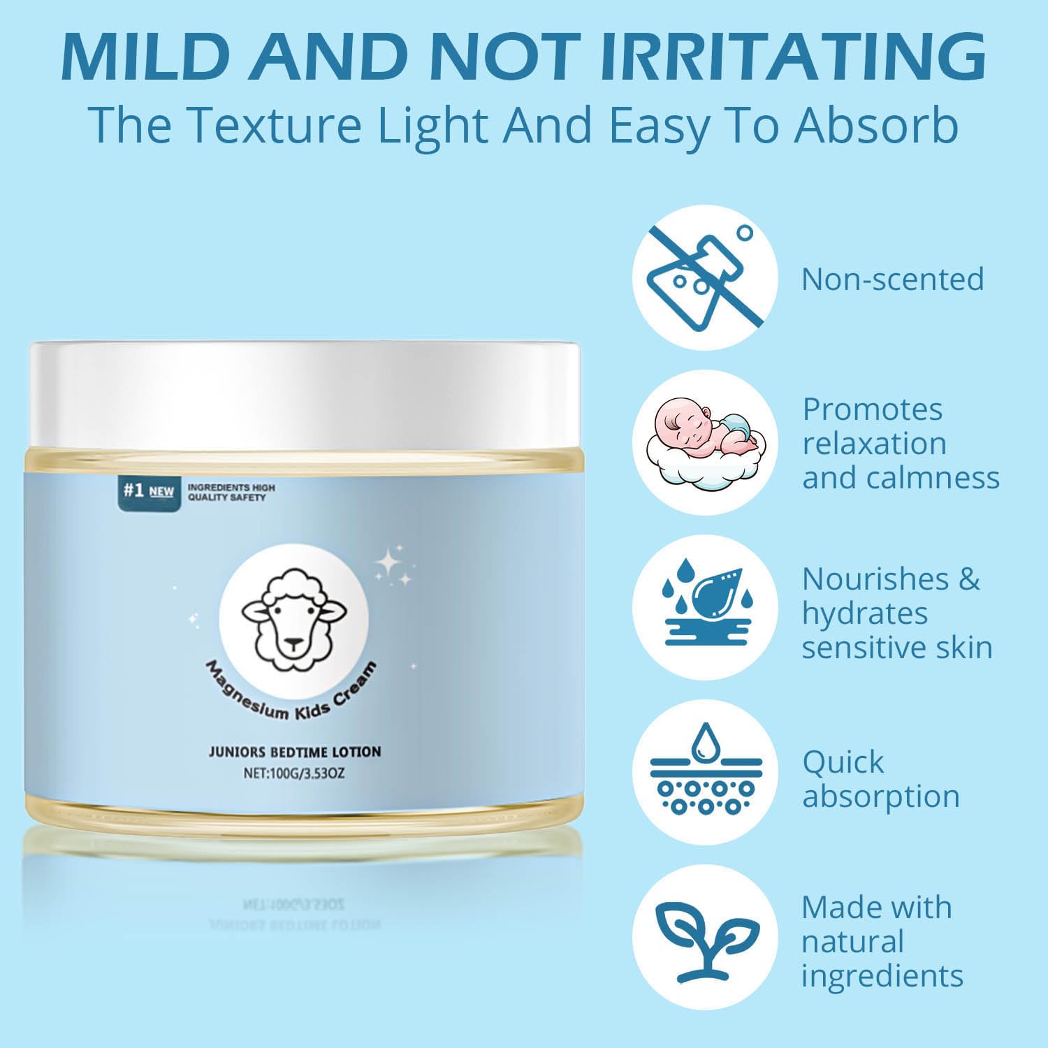 Kids applying magnesium lotion at night