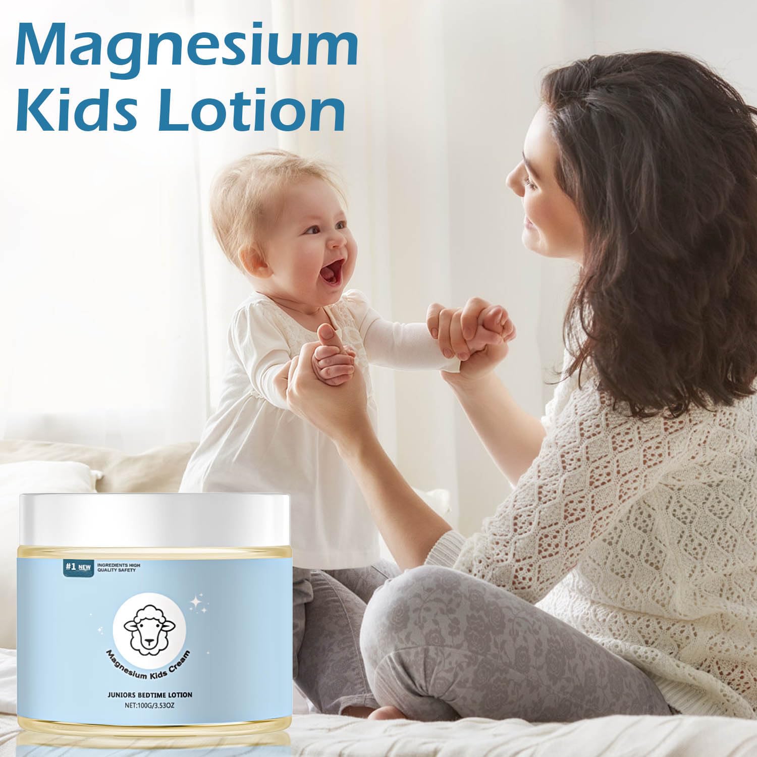 Non-greasy, fast-absorbing magnesium lotion texture