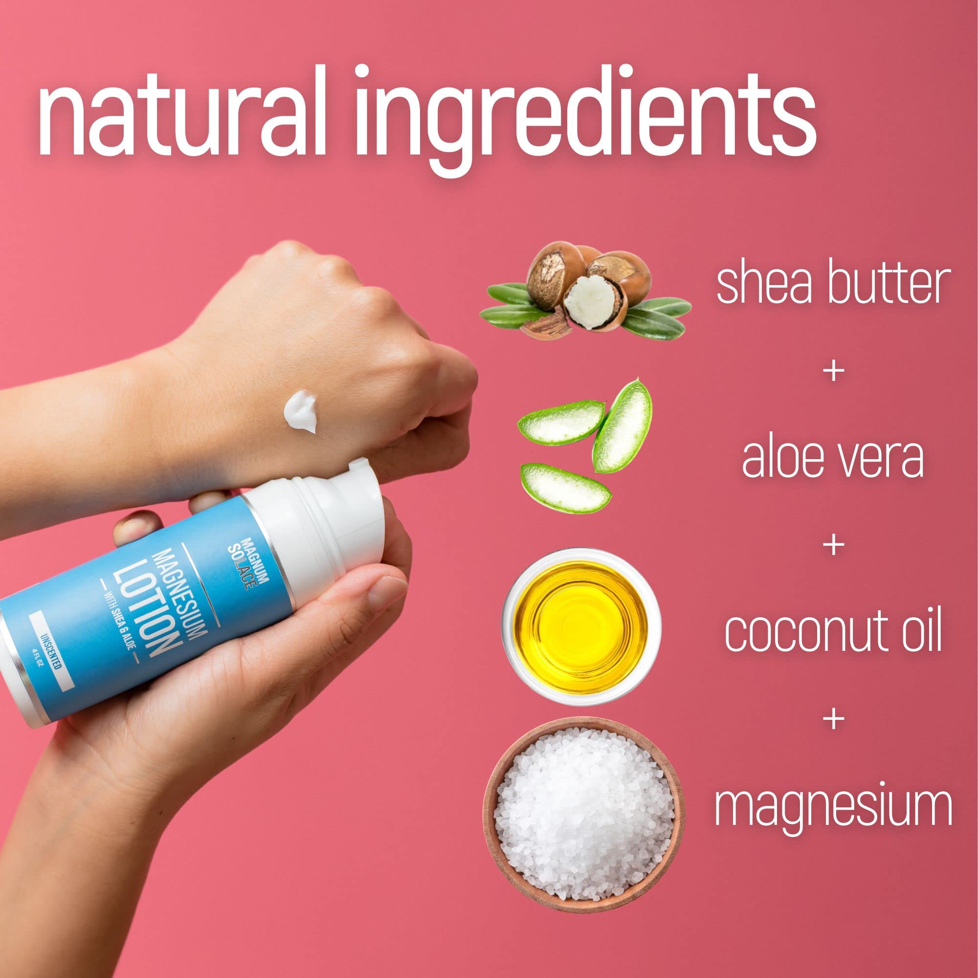 Child-safe lavender magnesium lotion imagery