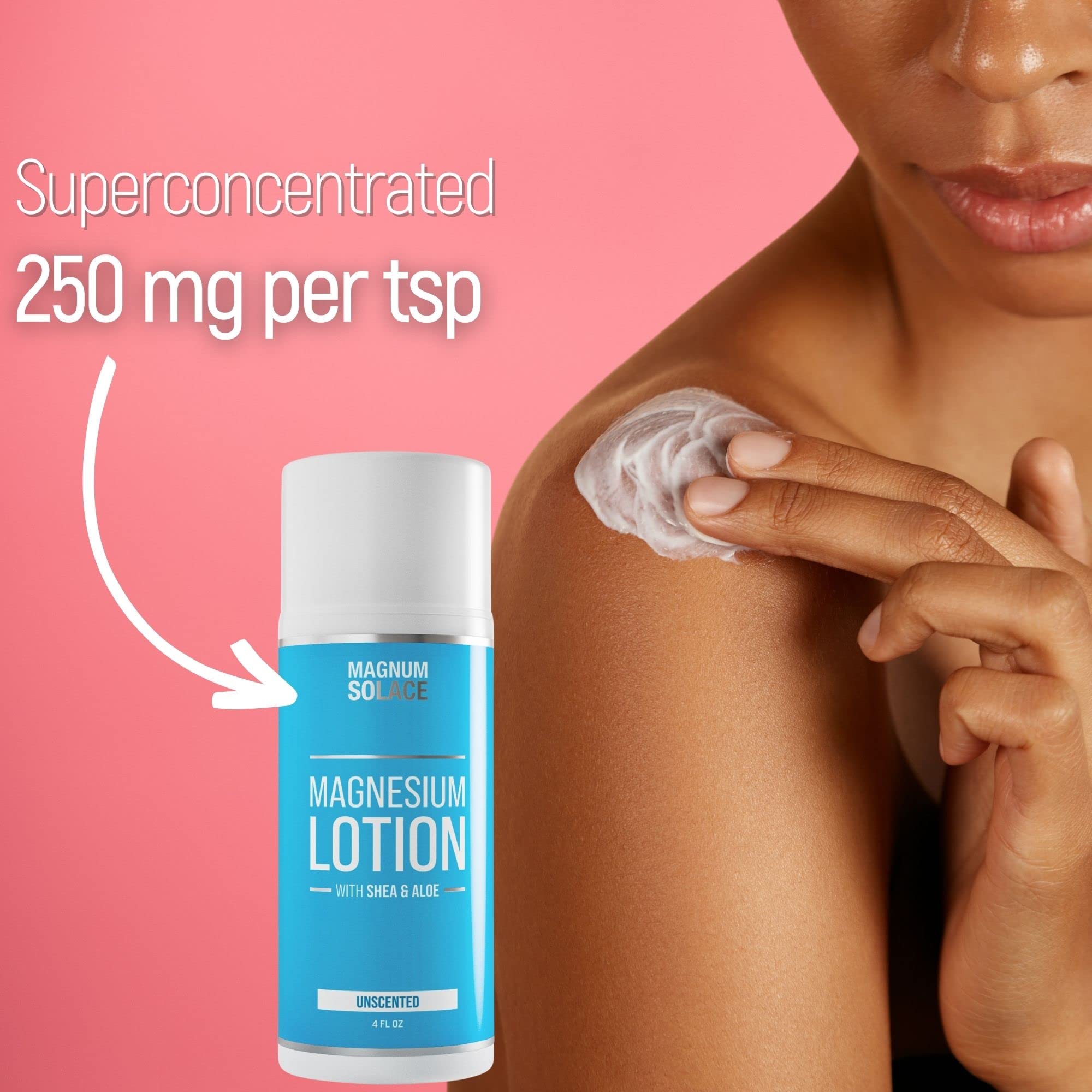 Applying Magnesium Lotion to legs and hips