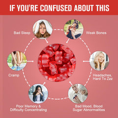 Magnesium malate 200mg per gummy illustration