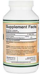 Magnesium Malate capsules image with bottle and capsules
