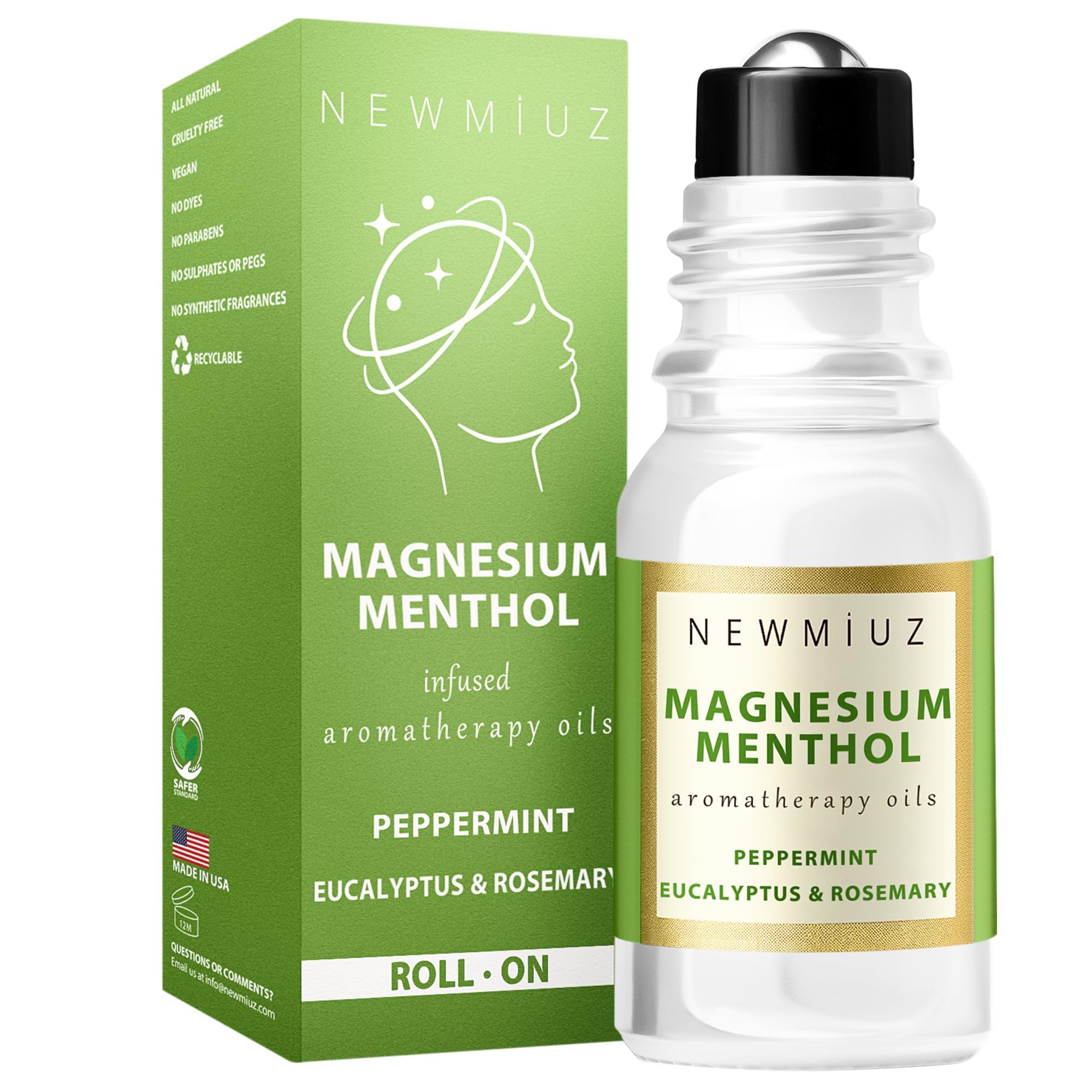 Magnesium Menthol Migraine Roll-On 10ml bottle