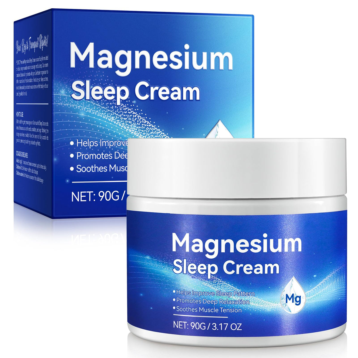 Magnesium oil for feet bottle on white background