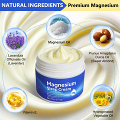 Hand applying magnesium cream to the foot