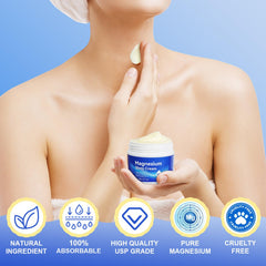 Portable magnesium cream for travel
