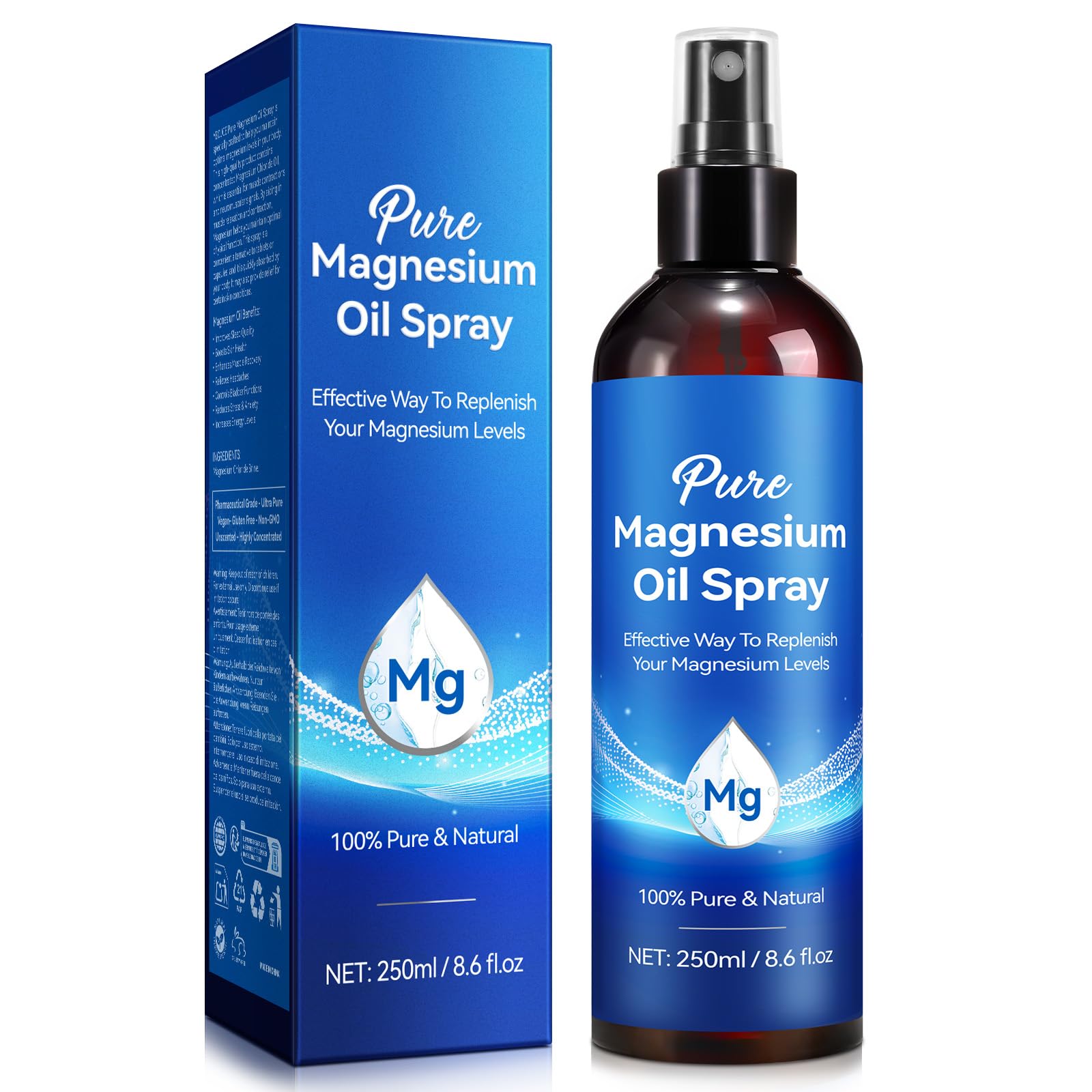 Front view of Magnesium Oil Spray 8.6 oz