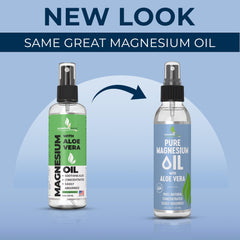 Applying magnesium oil spray to arm