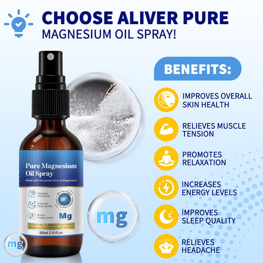 Applying magnesium oil spray to feet