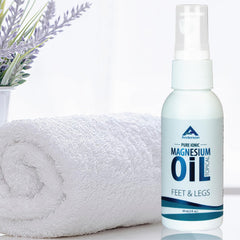 Magnesium oil spray bottle for feet and legs