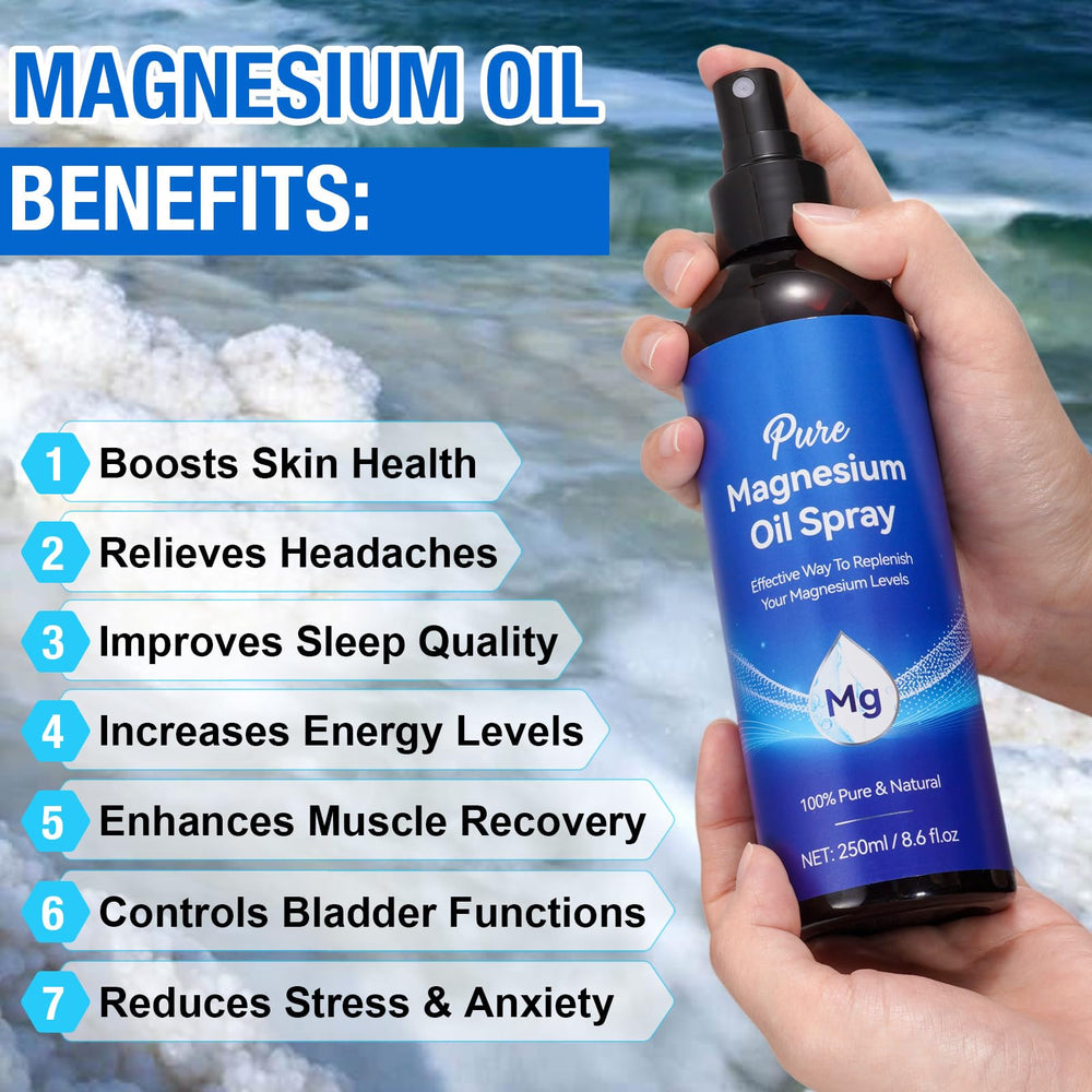 Product packaging of Magnesium Oil Spray 8.6 oz