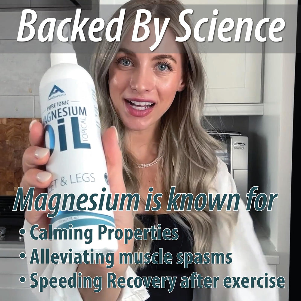 3oz magnesium oil spray bottle labeled Made in USA