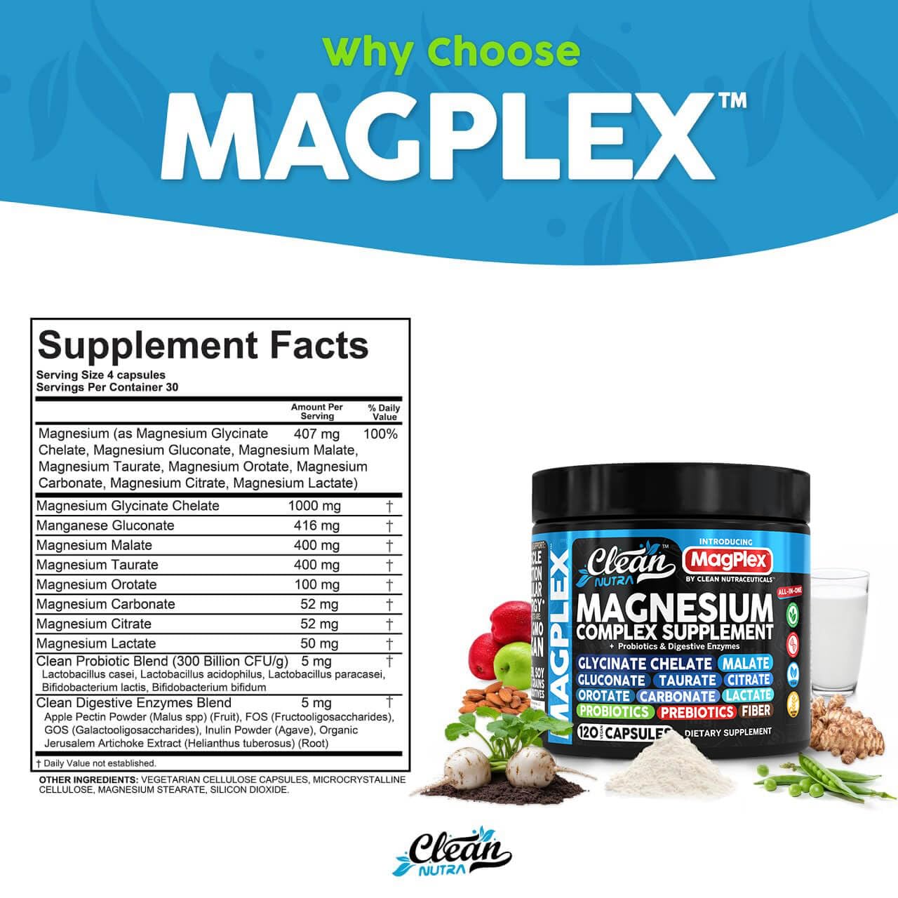 Magnesium orotate capsules bottle