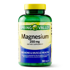 Hero image of Magnesium Oxide 250mg tablets in bottle