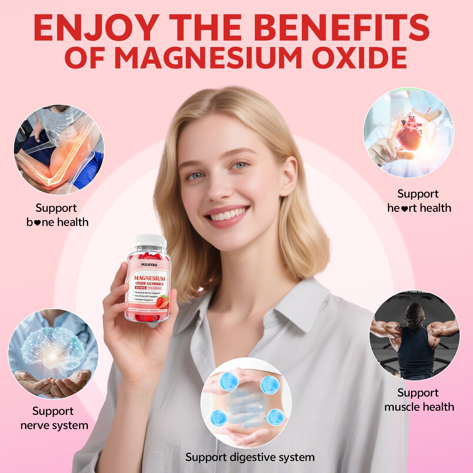 Gummies supporting muscle and bone health
