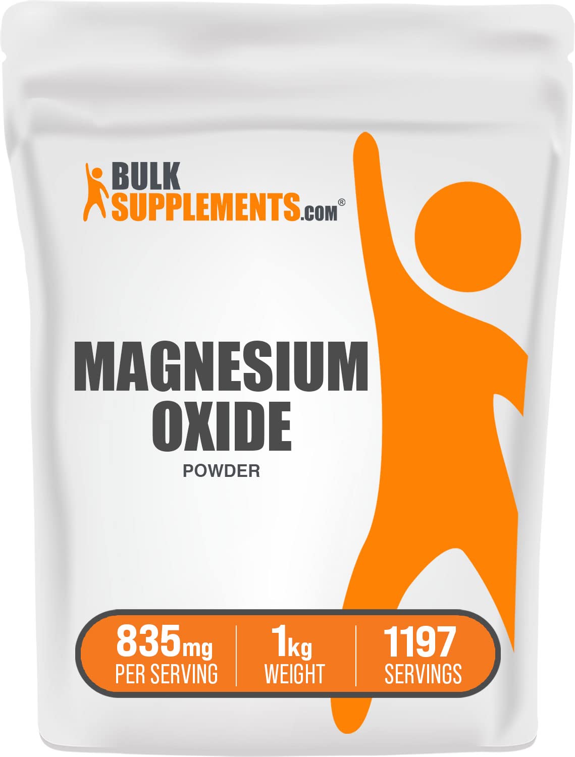 Magnesium Oxide Powder 1kg pack front view