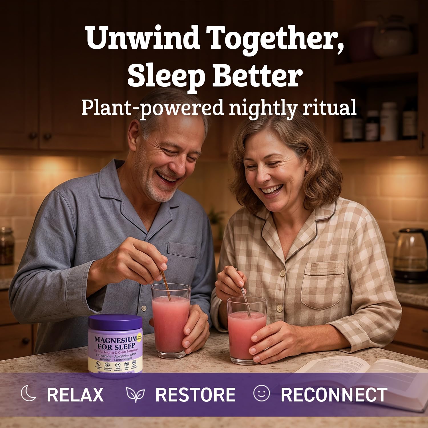 Third-party testing label on Magnesium Sleep Powder packaging