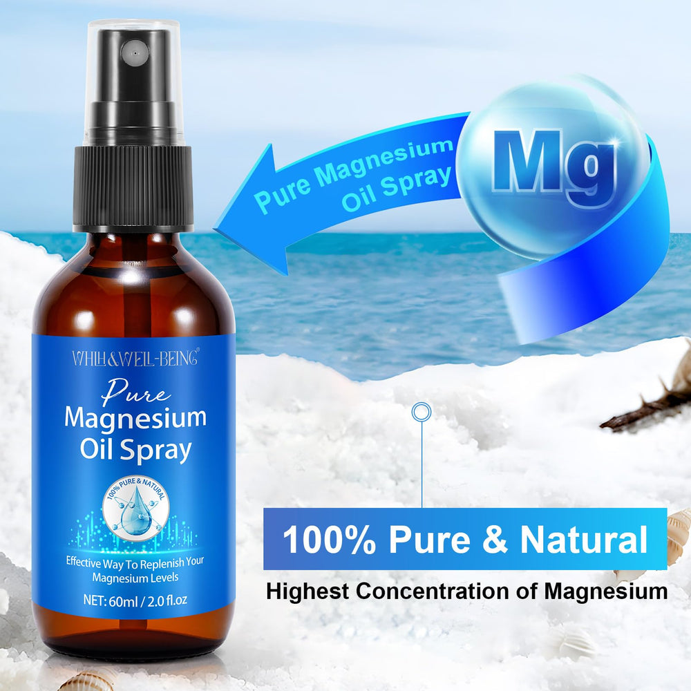 Close-up of pure magnesium oil spray nozzle