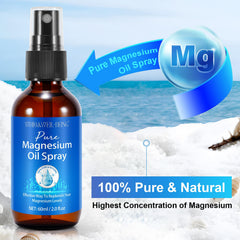 Close-up of pure magnesium oil spray nozzle