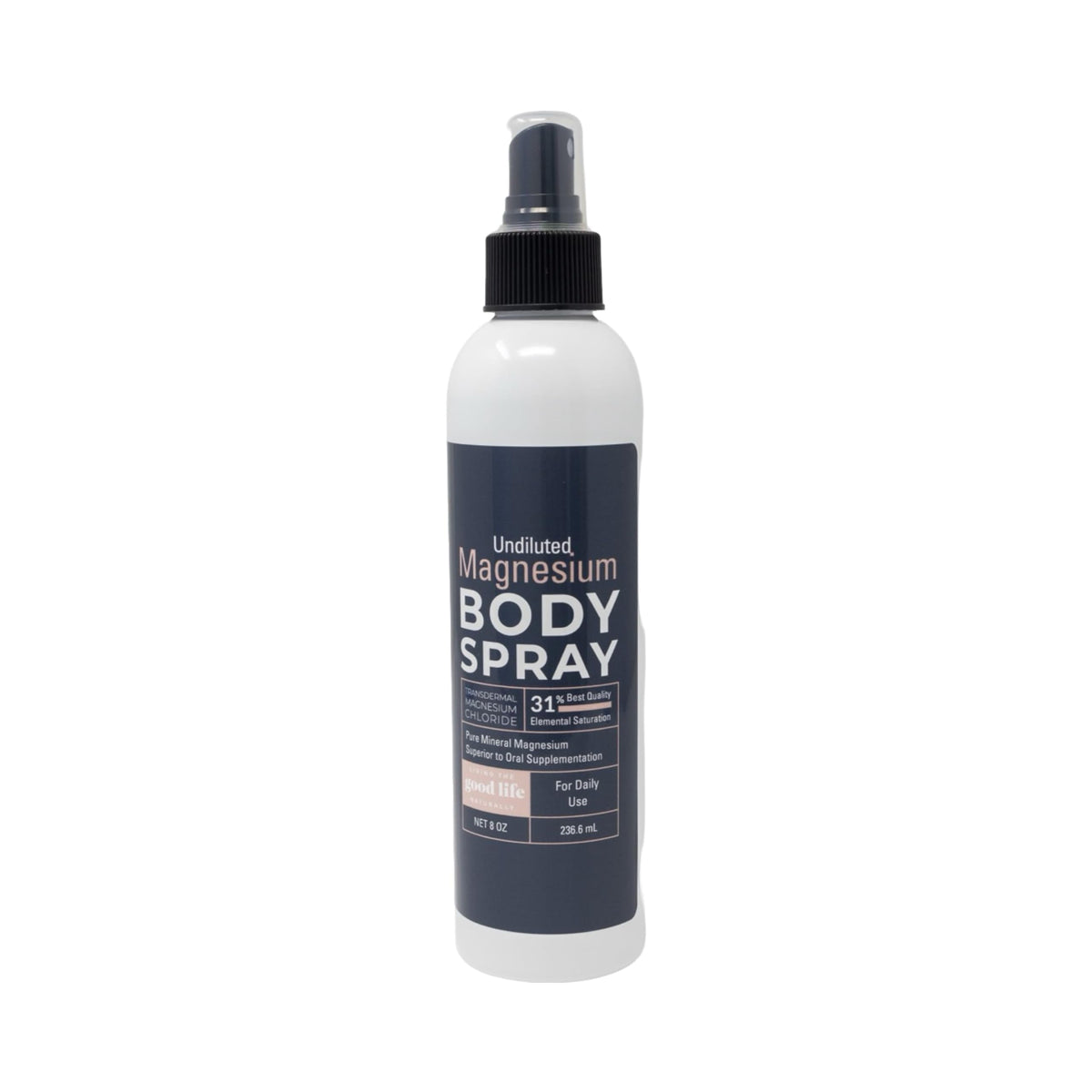 Front view of Magnesium Chloride Spray 8 oz bottle