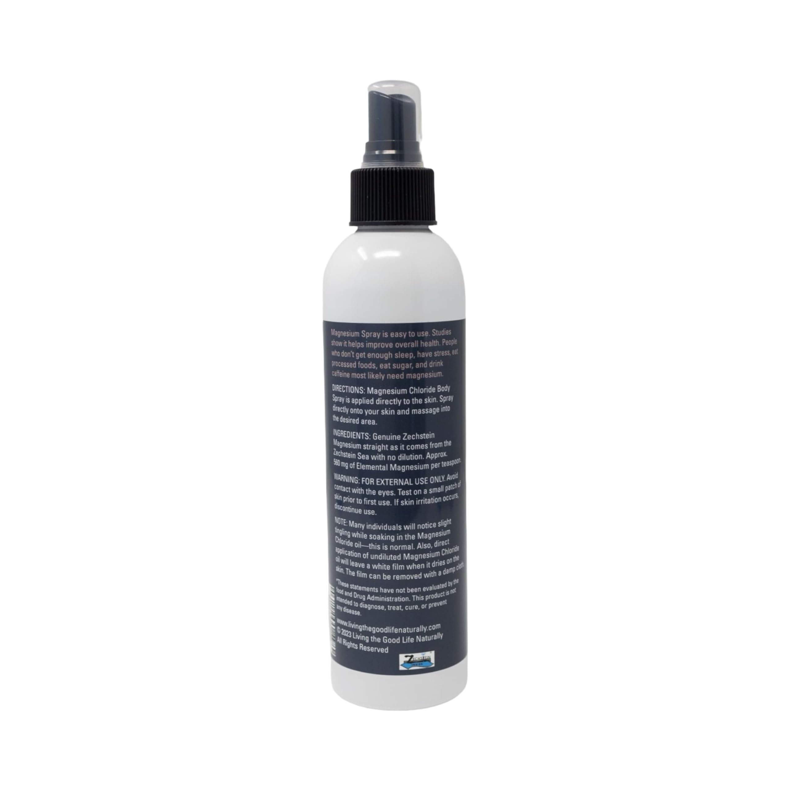 Travel-friendly magnesium spray bottle for on-the-go use
