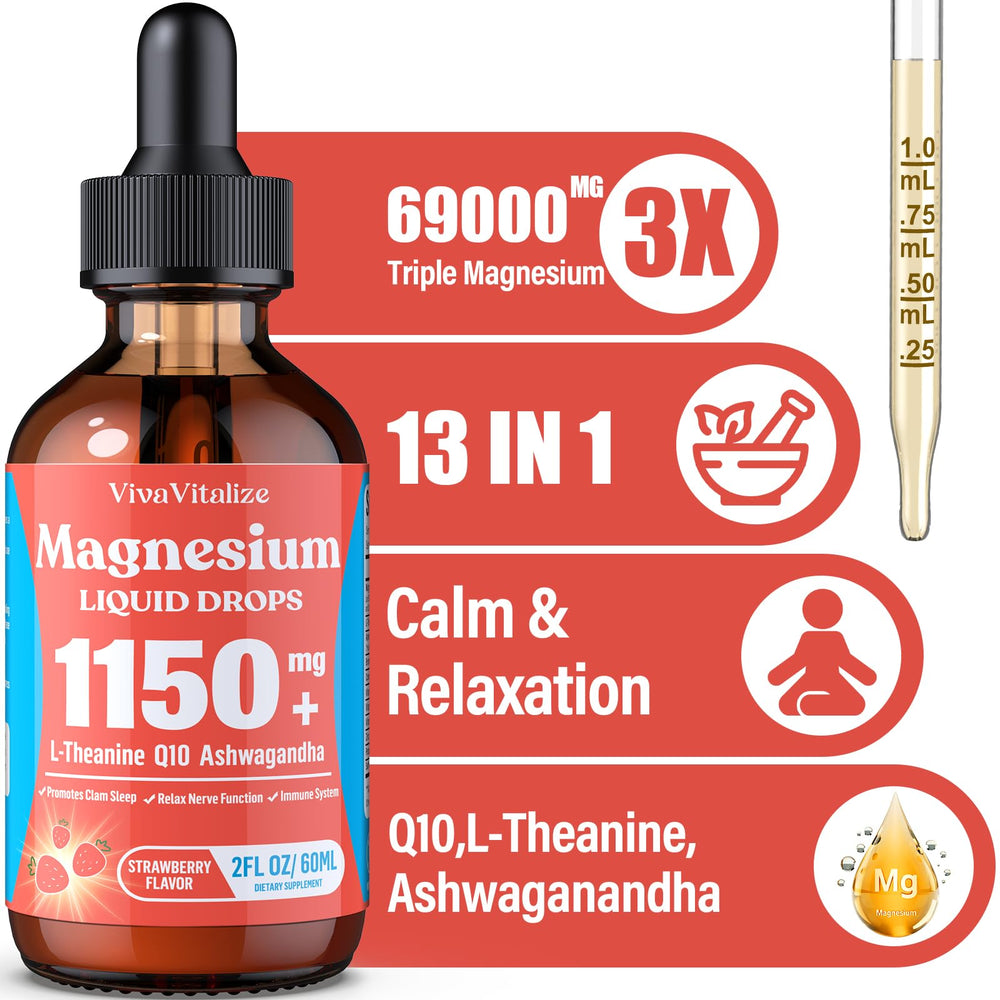 Magnesium Taurate and Citrate Liquid Drops bottle