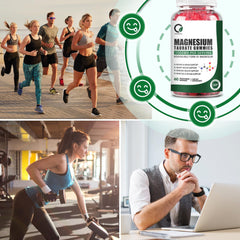 Mood support concept with magnesium gummies