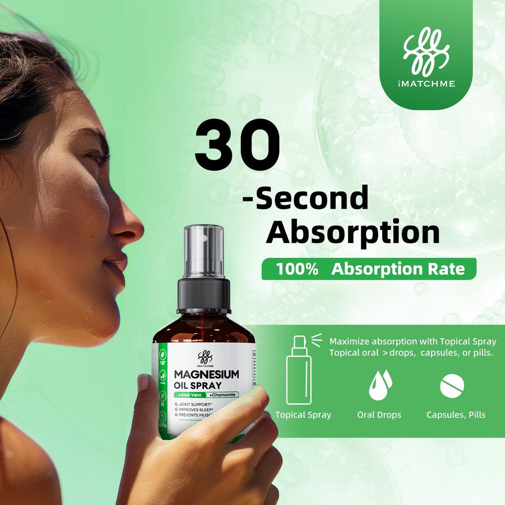 Relaxation and sleep support concept with magnesium spray