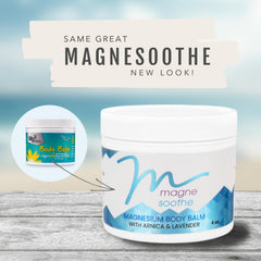 Back view of MagneSoothe jar showing ingredients and usage