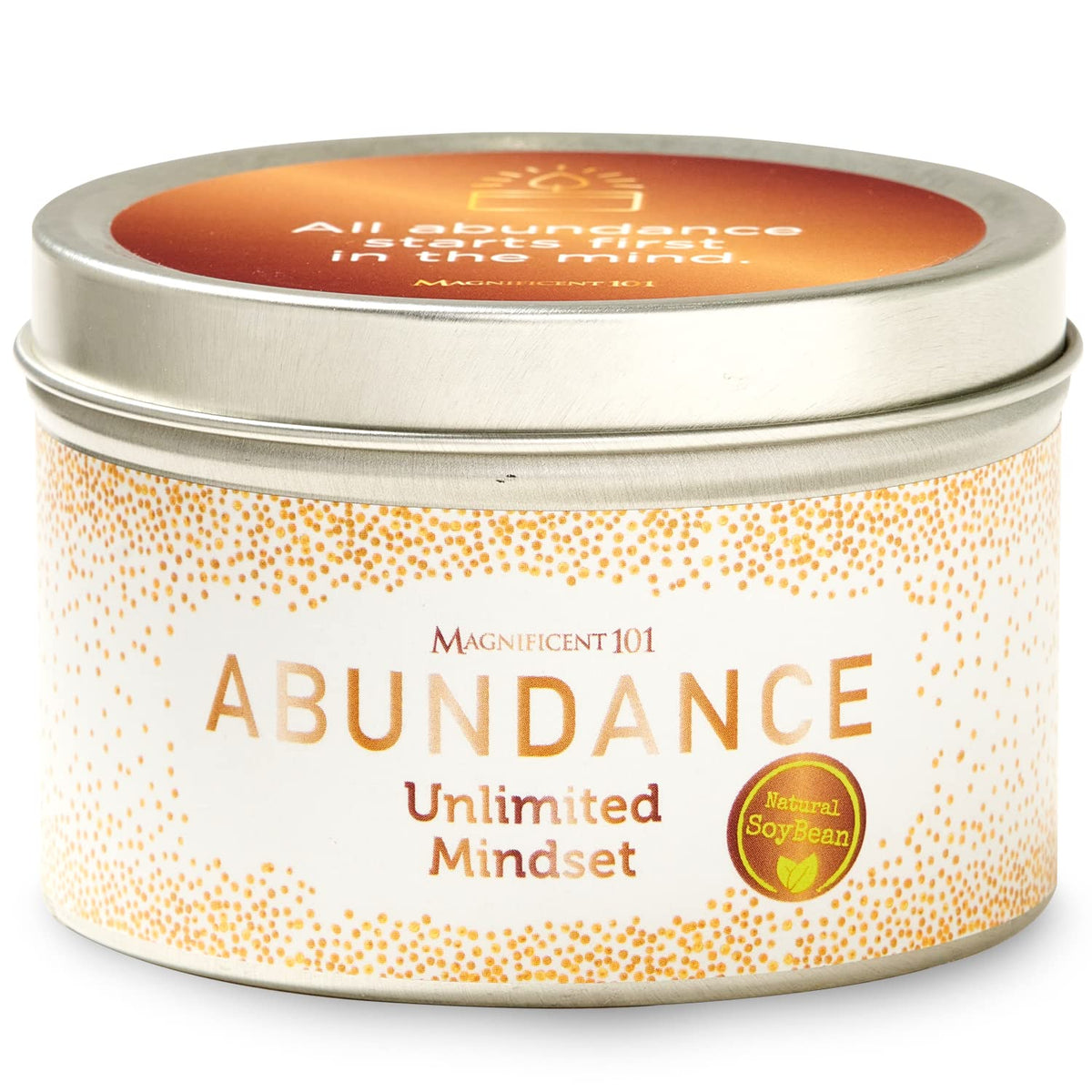 6 oz Magnificent 101 Abundance Manifestation Smudge Candle in a glass jar