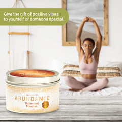 Calm, uplifting space featuring Magnificent 101 Abundance Candle
