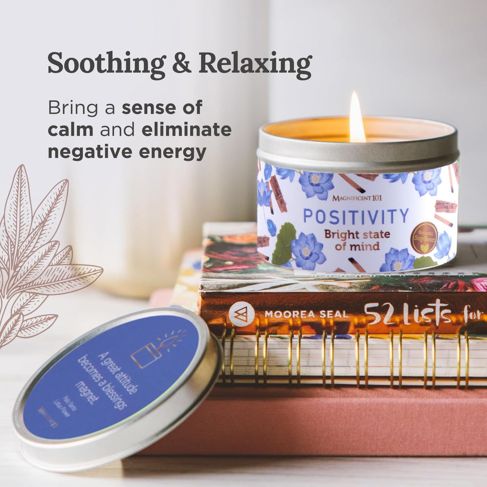 Intention setting meditation candle for focus and manifestation