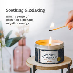 Candle in a serene home setting for purification and relaxation