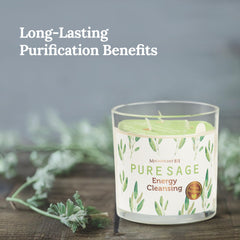 14.5 oz Pure Sage candle with natural soy wax