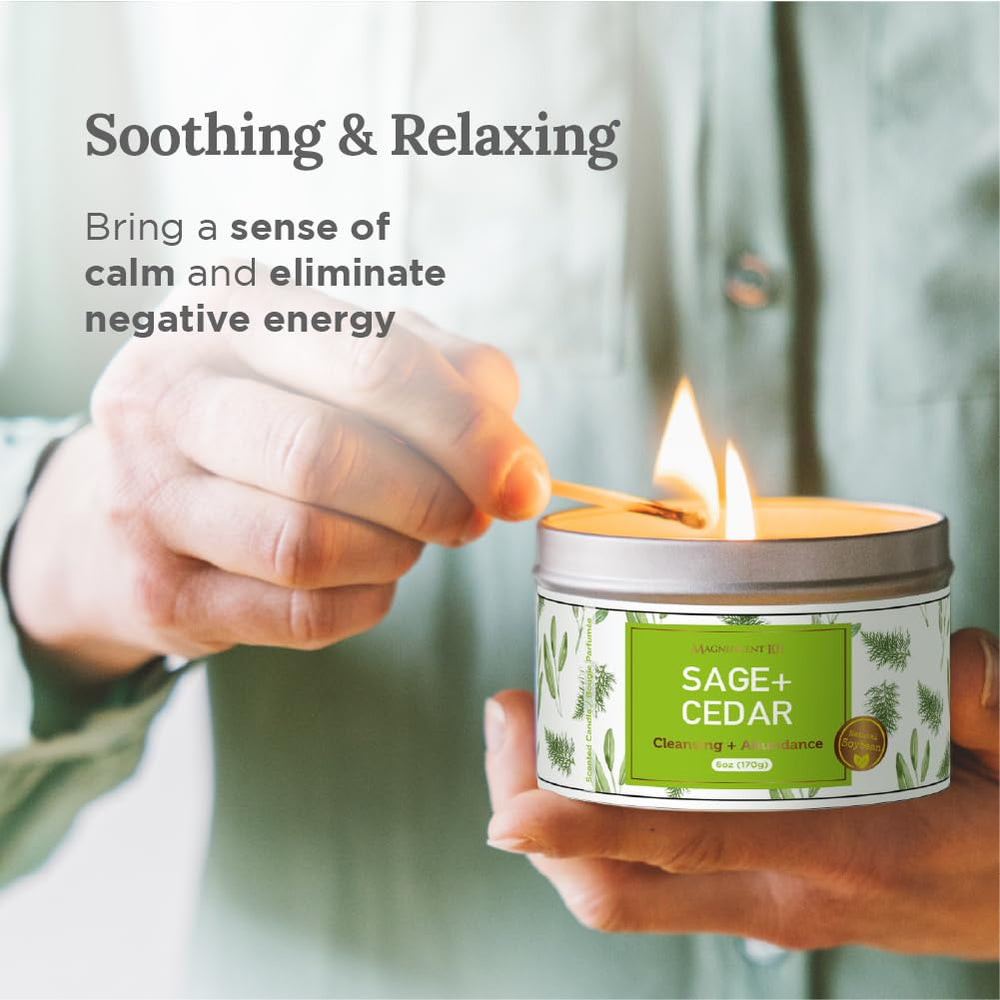 Soy wax Magnificent 101 candle free from petroleum and paraffin