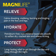 MagniLife Pain Relief Foot Spray close-up shows softened calluses and cracks.