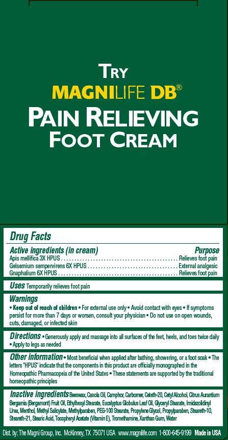 MagniLife DB Foot Cream texture non-greasy absorbs quickly for daily foot care